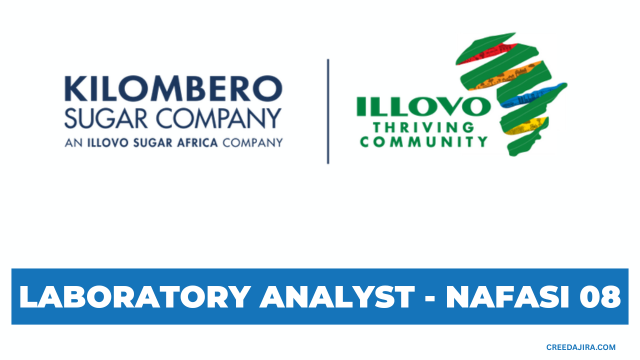 Laboratory Analyst - 8 Position K4 at Kilombero Sugar Tanzania